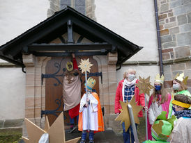 Diözesale Aussendung der Sternsinger des Bistums Fulda in St. Crescentius (Foto: Karl-Franz Thiede)